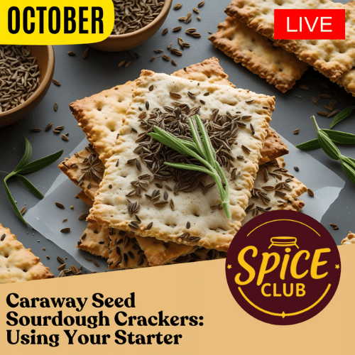 Library Chef: Caraway Sourdough Crackers